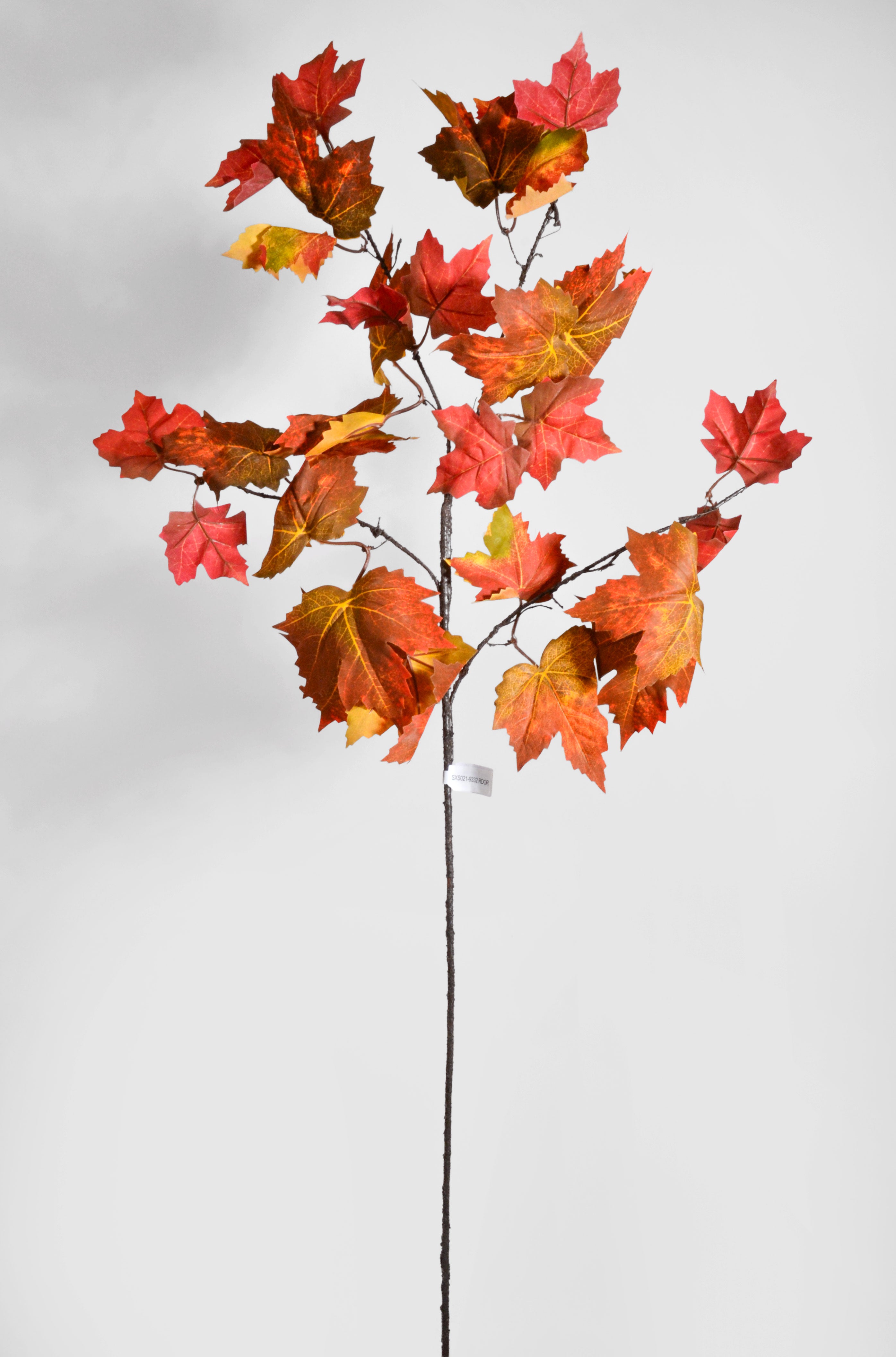 40" Artificial Autumn Maple Stem Red/Orange