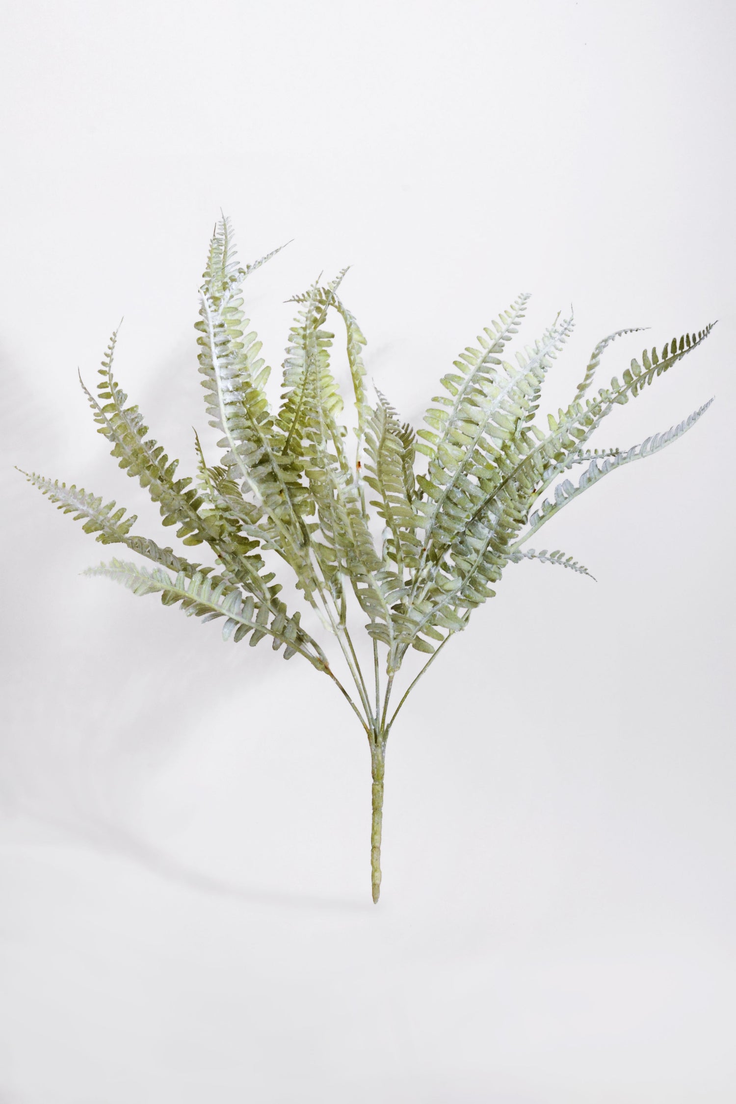 17" Artificial Fern Bush Light Green