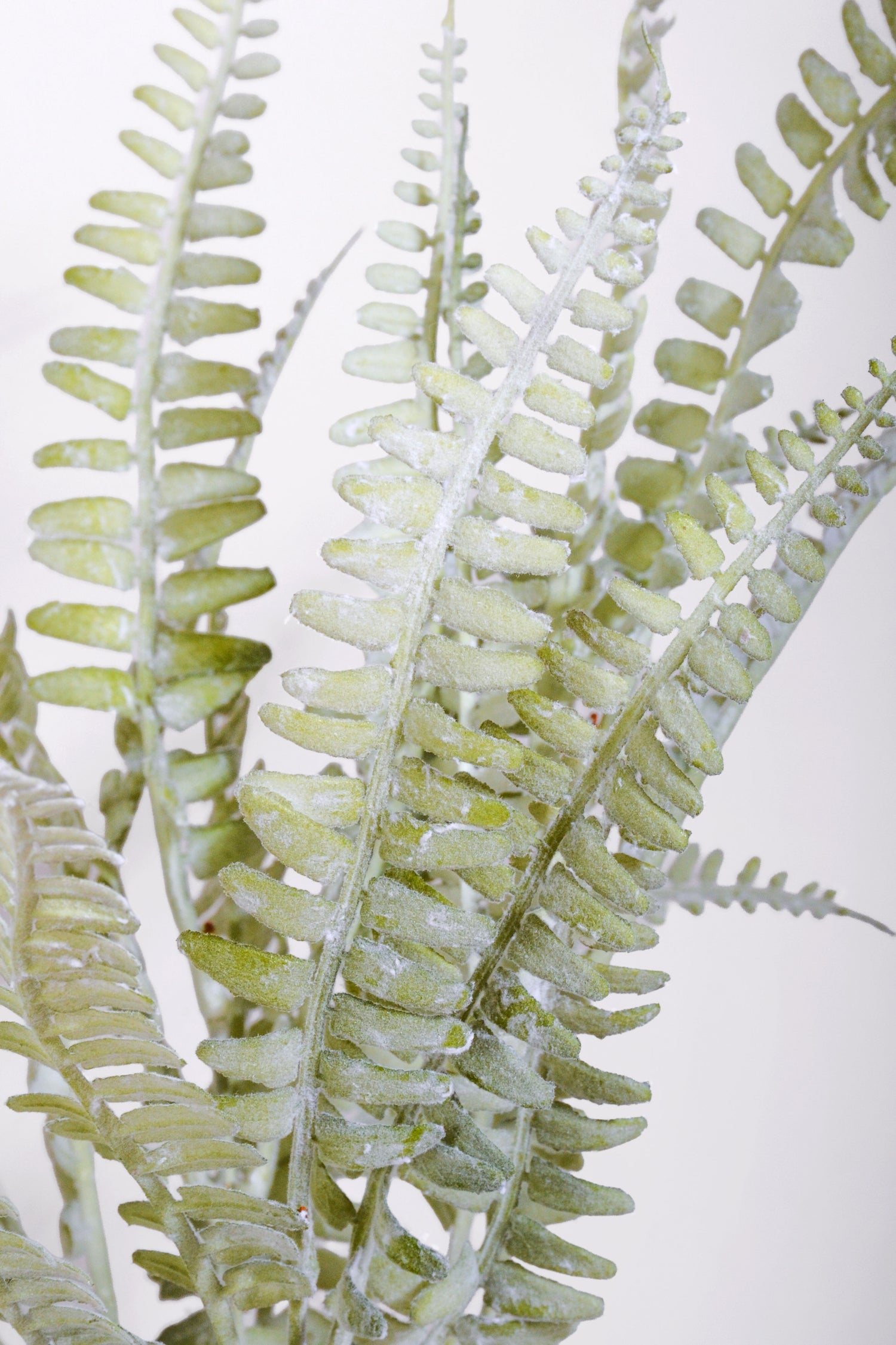 17" Artificial Fern Bush Light Green