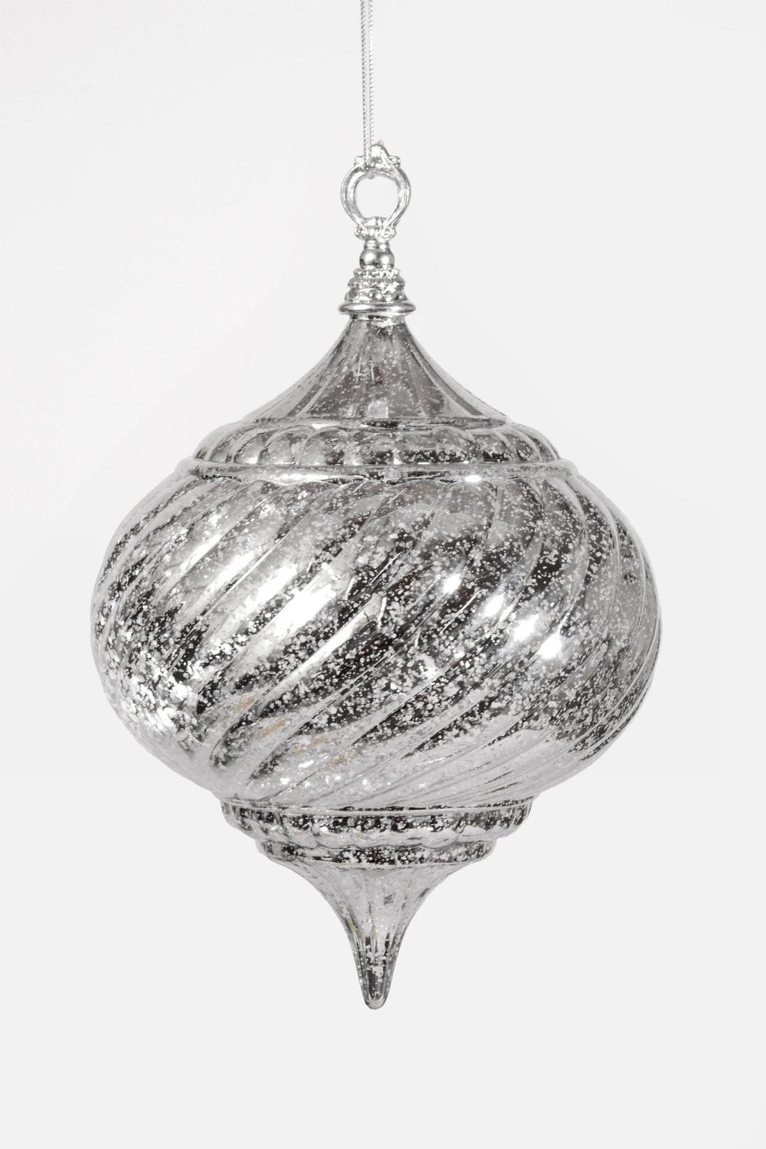 20CM Hanging Onion Ornament Silver