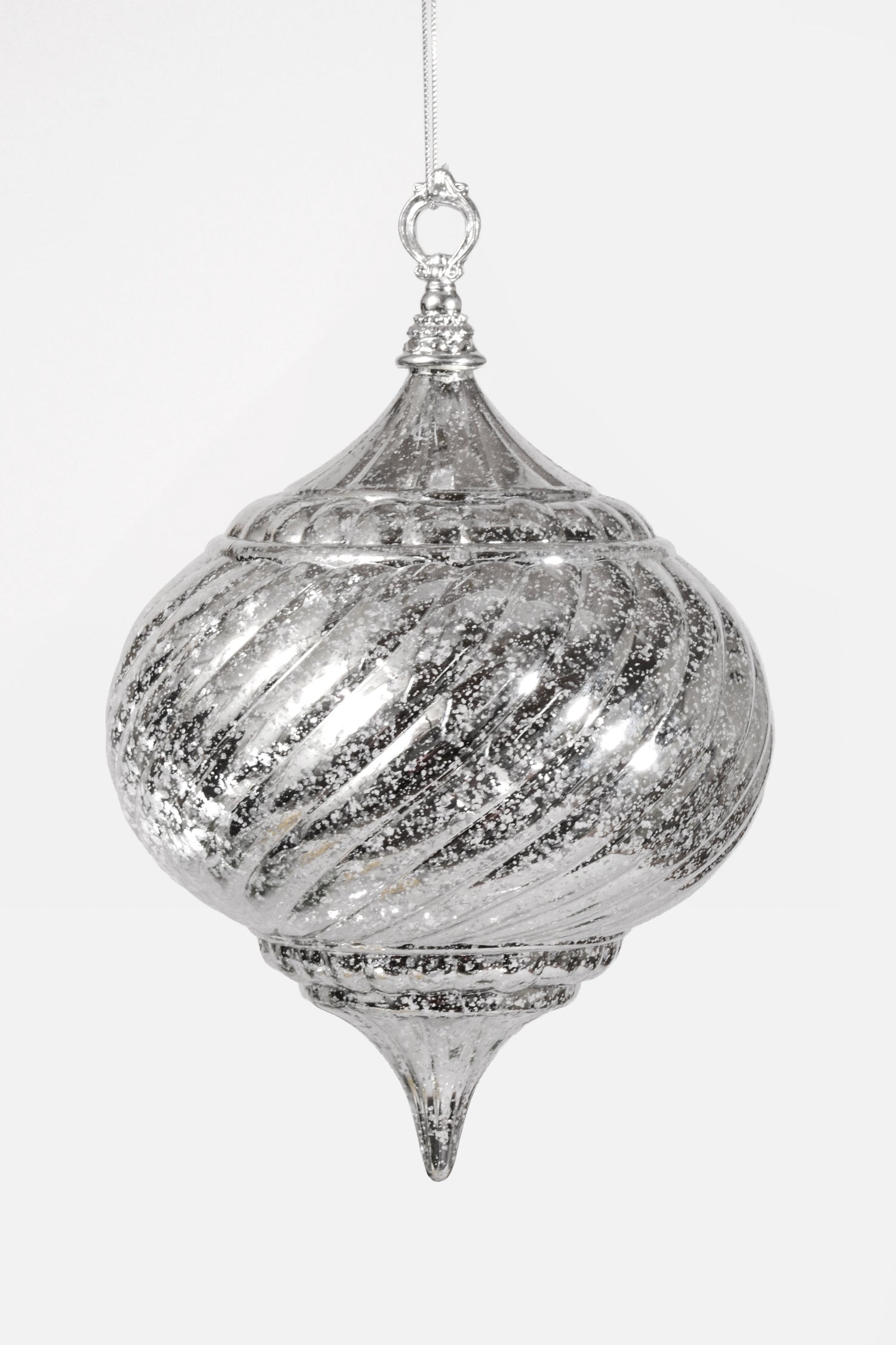 20CM Hanging Onion Ornament Silver