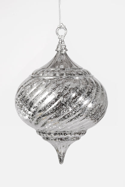 20CM Hanging Onion Ornament Silver