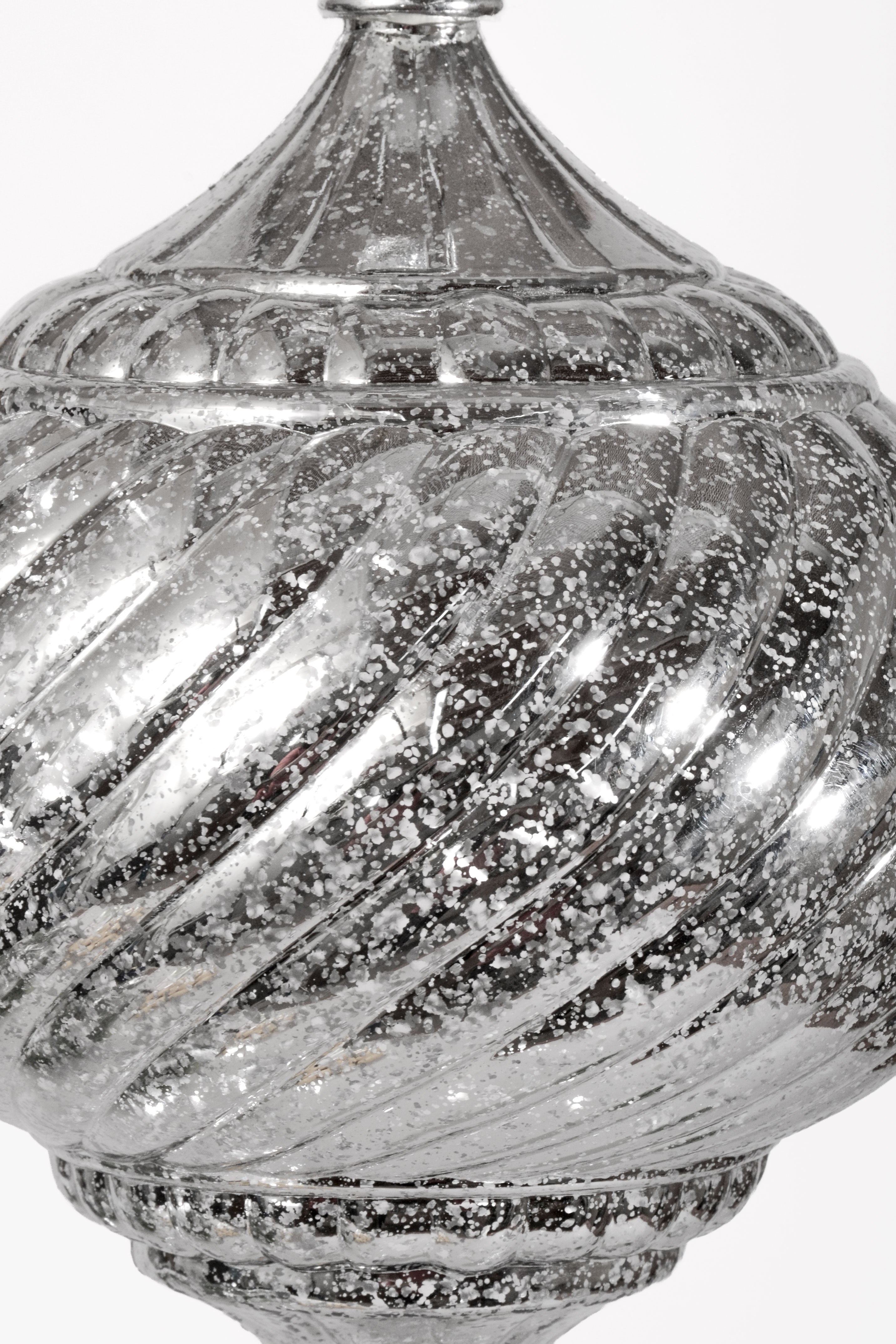 20CM Hanging Onion Ornament Silver