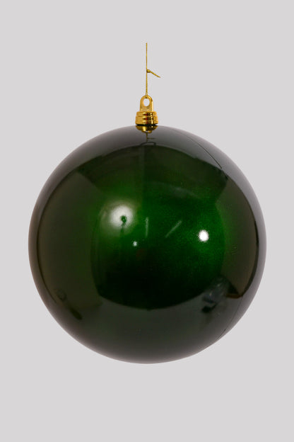 300MM Shiny Ornament Ball Dark Green