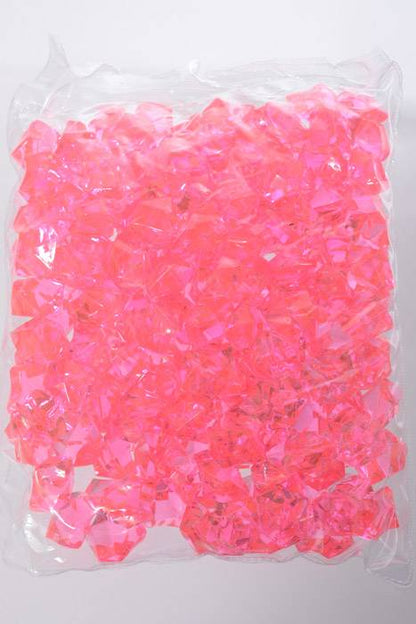 Large Acrylic Cube Hot Pink Pkg/1lb