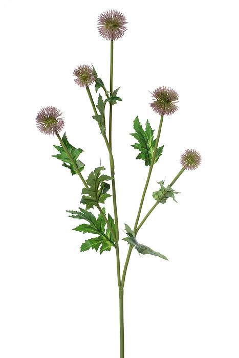 28.5" Globe Thistle Spray Lavender