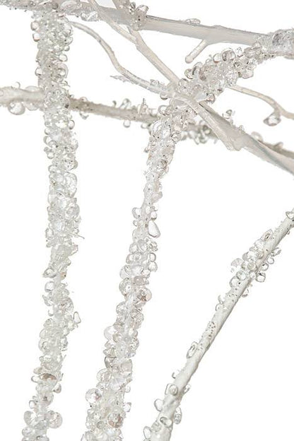 70" Hanging Beaded White