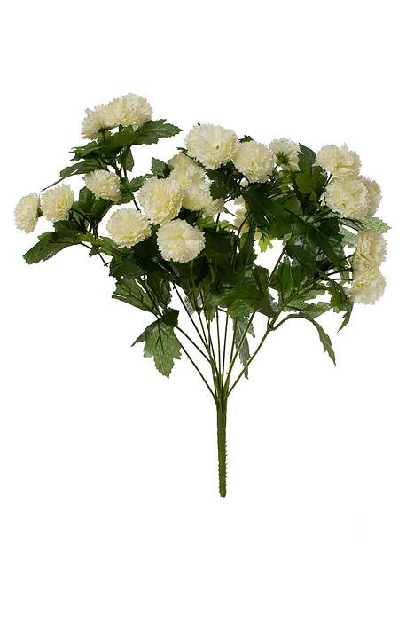 18" Silk Mum Bush Cream