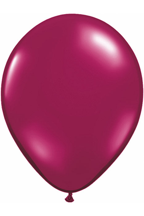 16" Jewel Latex Balloon Sparkling Burgundy Pkg/50