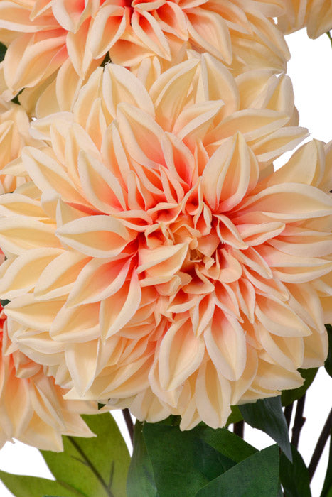 23&quot; Silk Dahlia Bush (Peach)