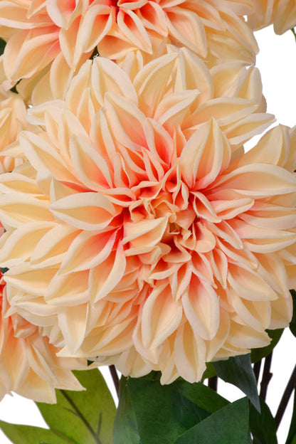 23" Silk Dahlia Bush (Peach)