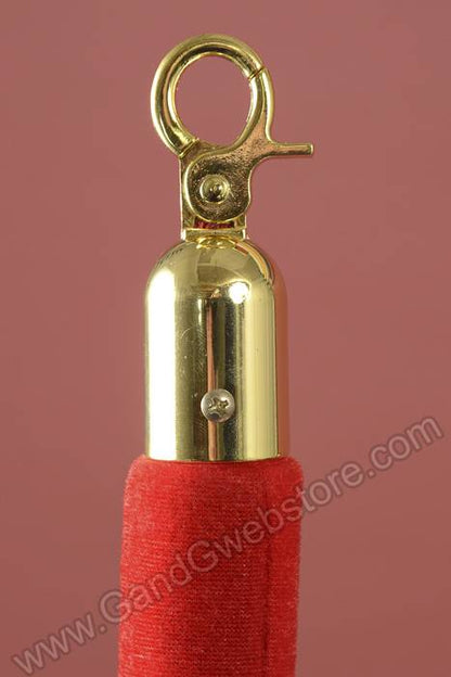 5ft Velour Rope Red/gold