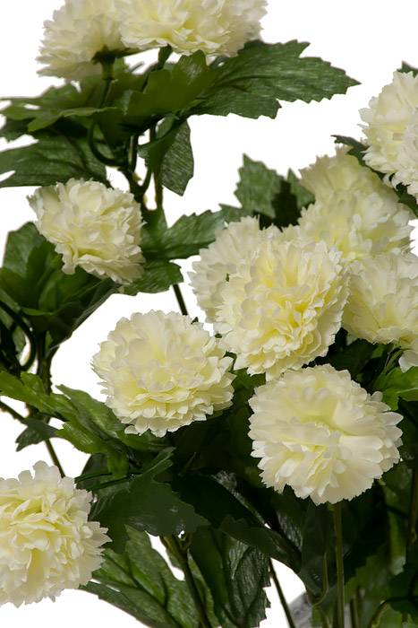 18" Silk Mum Bush Cream