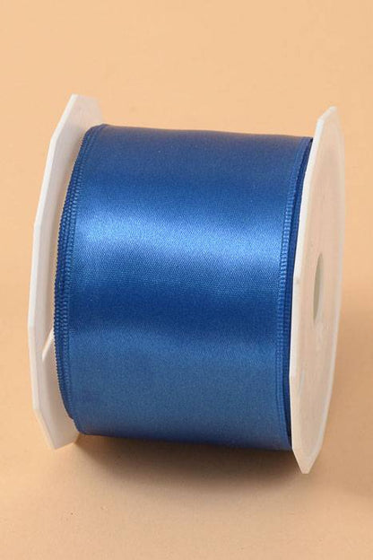 2-1/4" X 10yds Wired Satin Ribbon Royal Blue