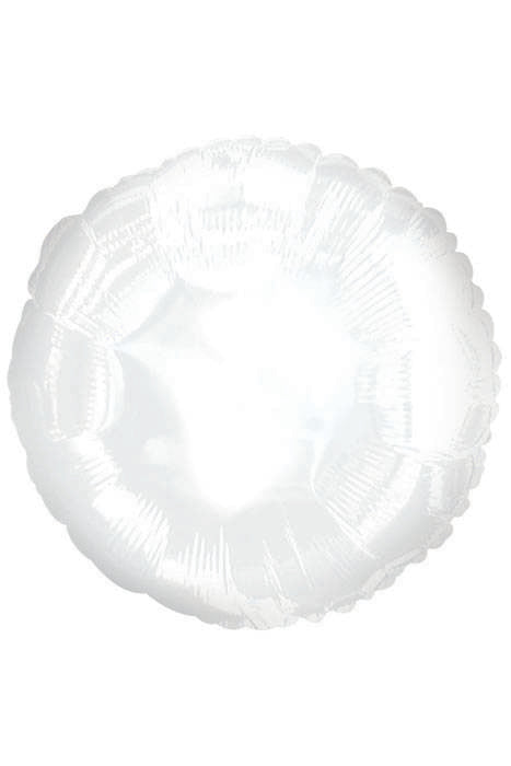 18" Round Balloon White Pkg/10
