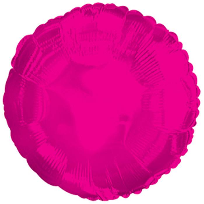 18" Foil Balloon Hot Pink Pkg/10