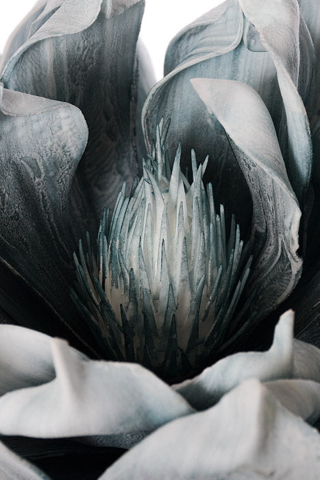 33" Foam Magnolia Stem Teal