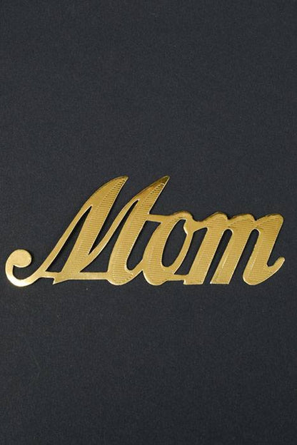 1.75" Large Paper "mom" Gold Pkg/10