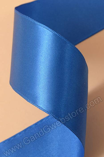 2-1/4" X 10yds Wired Satin Ribbon Royal Blue