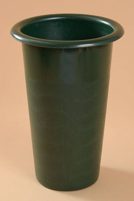 10.5" X 7" Plastic Stock Vase Green