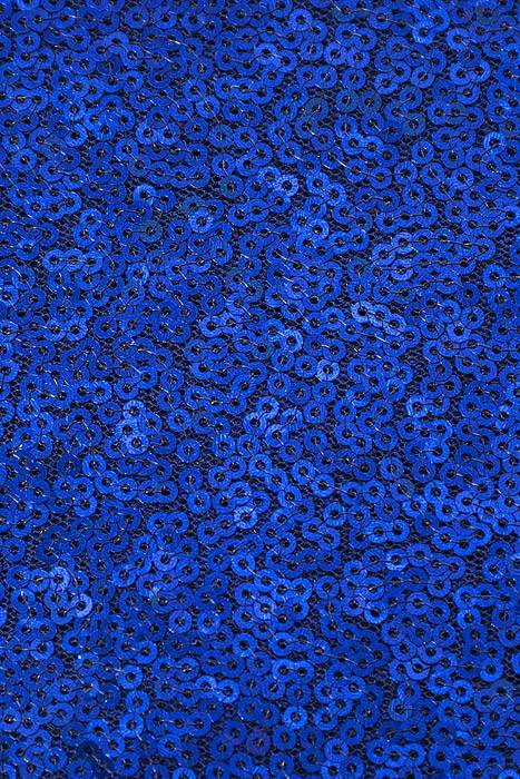 60&quot; X 5yds Sequin Netting Royal Blue