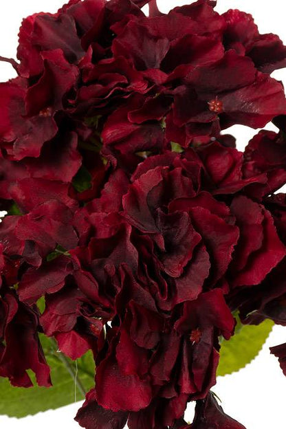 15" Hydrangea Bush (Burgundy)