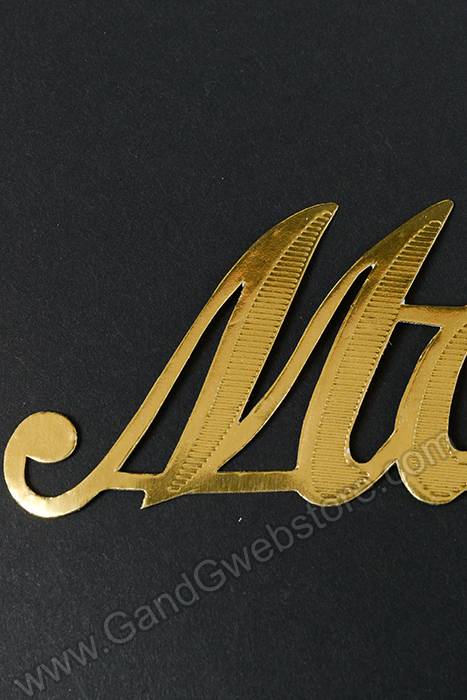 1.75" Large Paper "mom" Gold Pkg/10
