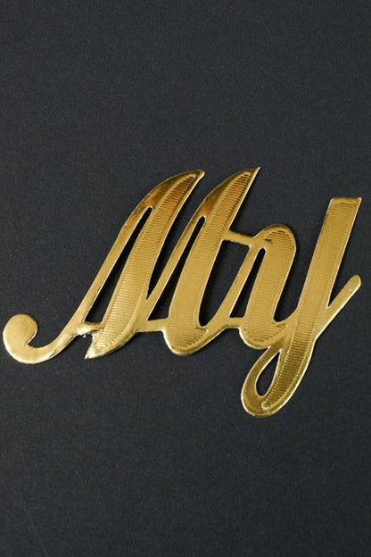 2.25" Large Paper "my" Gold Pkg/10
