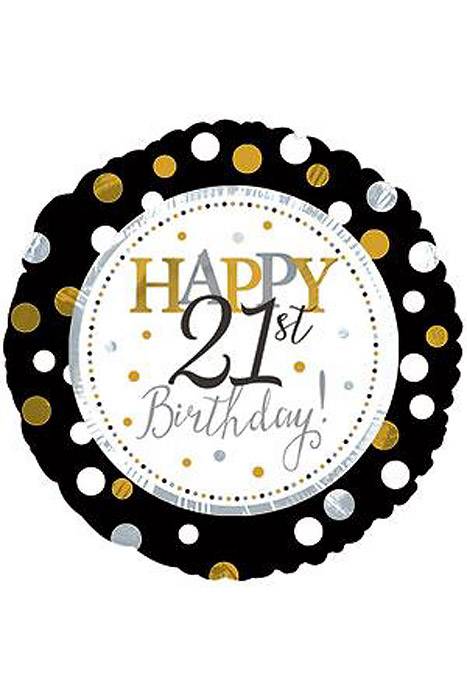 17" Happy 21st Birthday