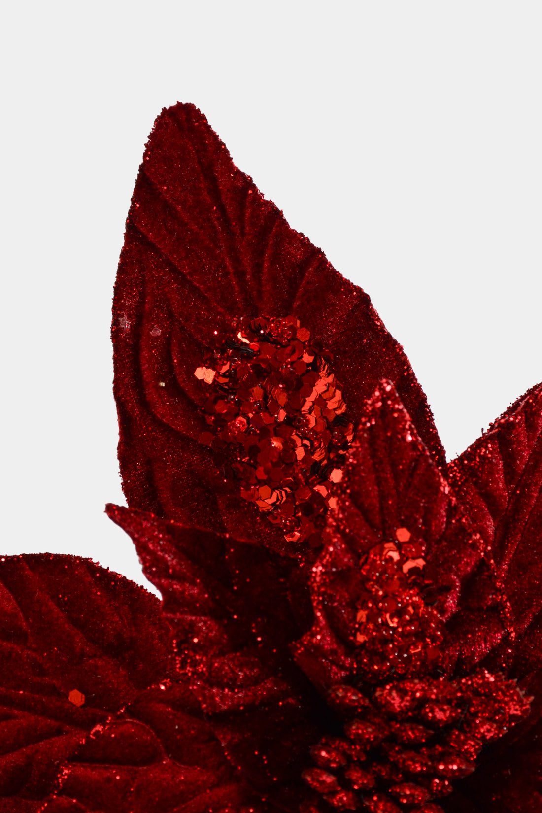 25" Poinsettia Stem Burgundy