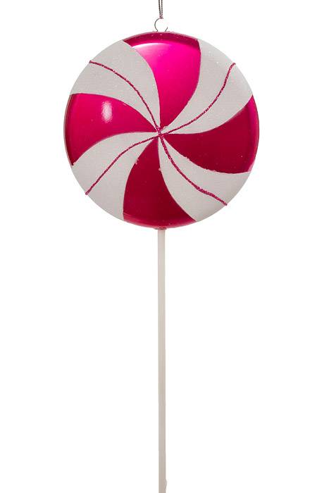 17" Lollipop Candy W/glitter Fuchsia