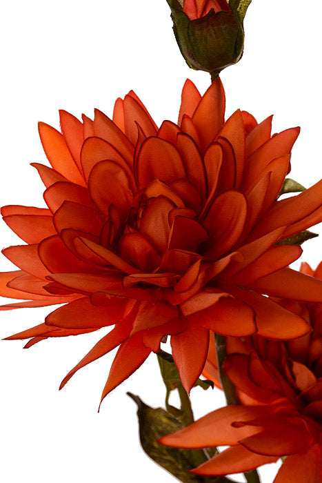 37" Silk Chrysanthemum Spray Orange