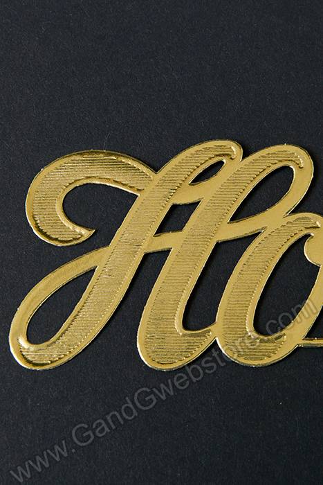 2.25" Large Paper "holy" Gold Pkg/10