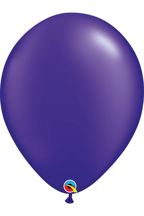 16" Round Latex Balloon Pearl Quartz Purple Pkg/50