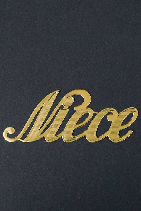 1.75" Large Paper "niece" Gold Pkg/10