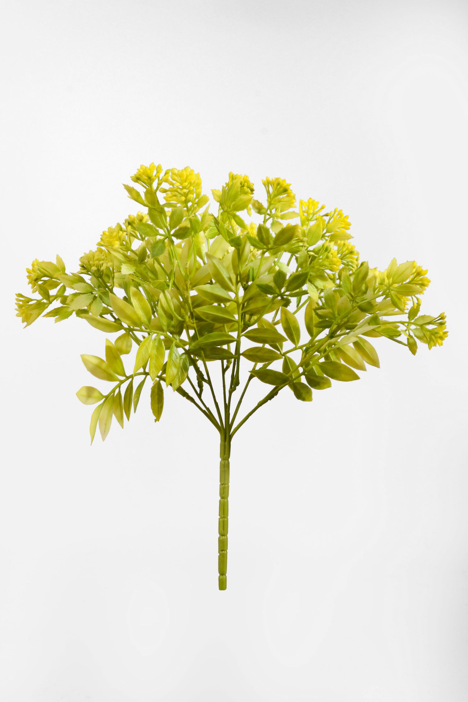 13" Artificial Azolla Bush Green/Yellow