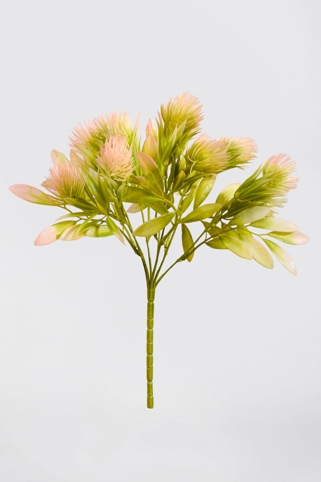 13.75" Artificial Thistle Bush Pink