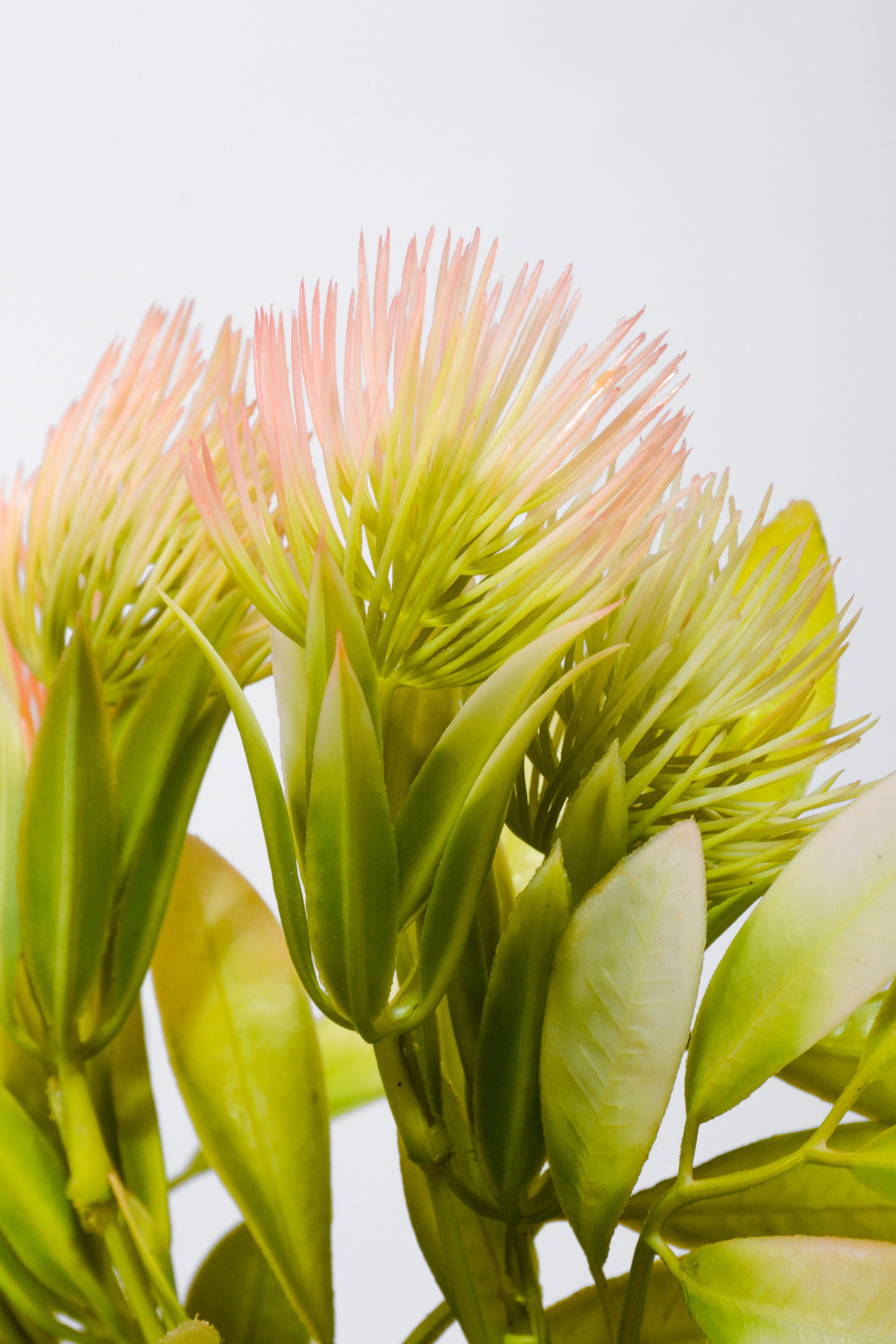 13.75" Artificial Thistle Bush Pink