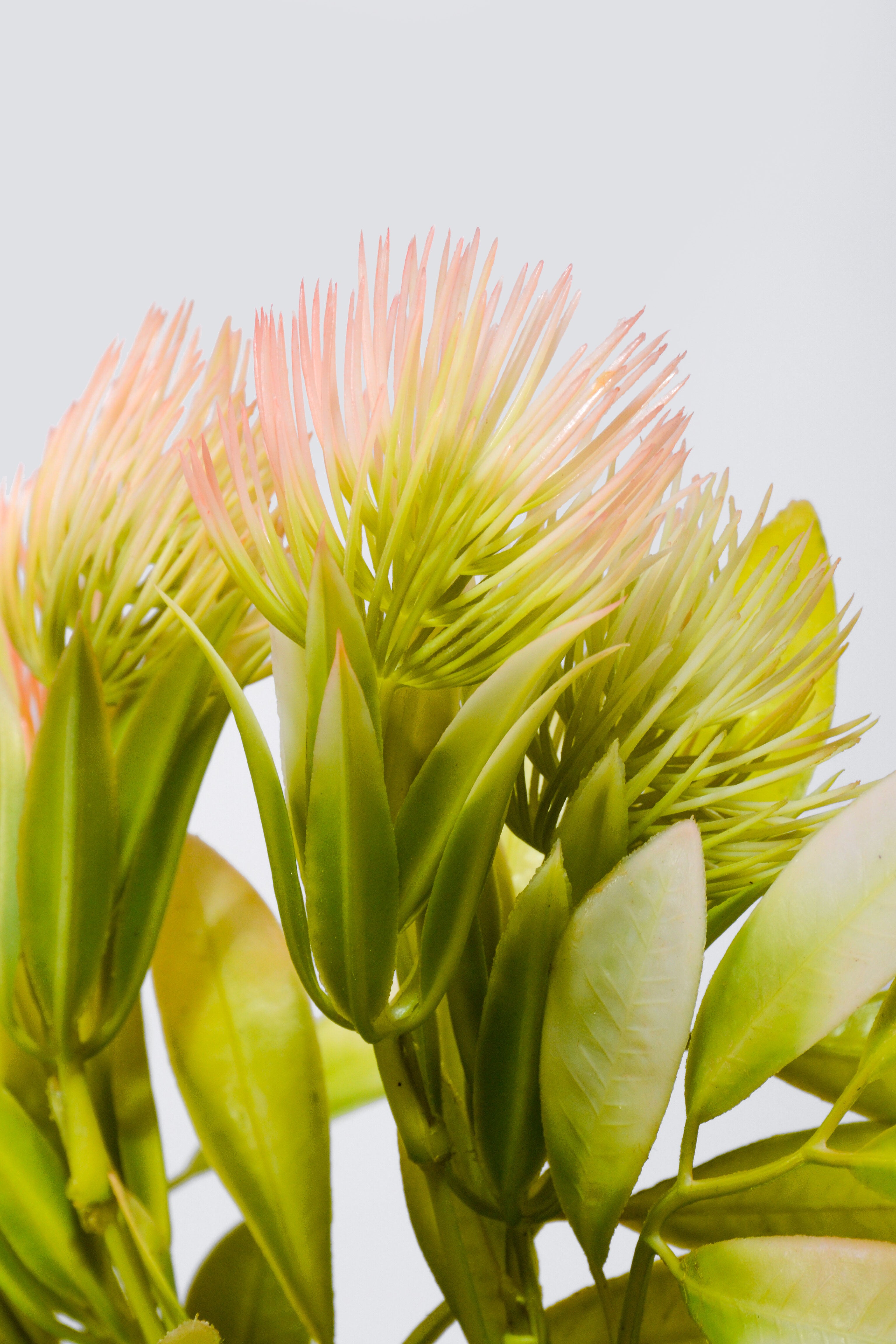 13.75" Artificial Thistle Bush Pink
