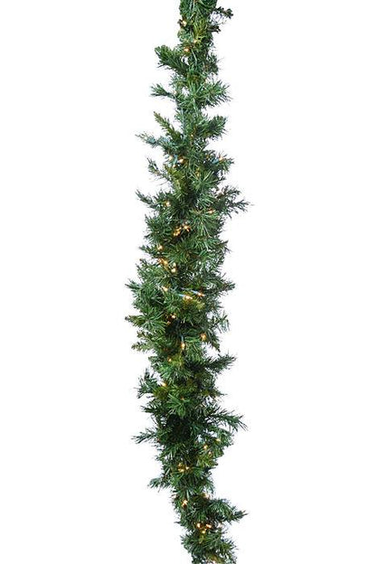 6ft Sugar Pine Swag Garland W/lights Green /100lts