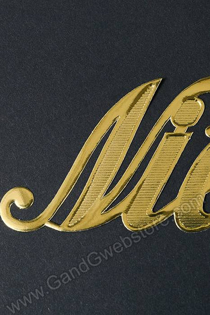 1.75&quot; Large Paper &quot;niece&quot; Gold Pkg/10