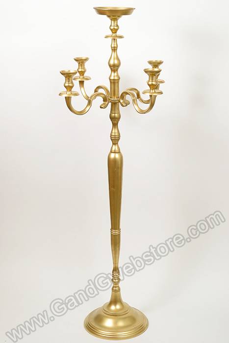 22&quot; X 60&quot; Aluminum Candelabra W/gold Finish