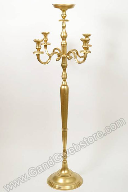 22&quot; X 60&quot; Aluminum Candelabra W/gold Finish