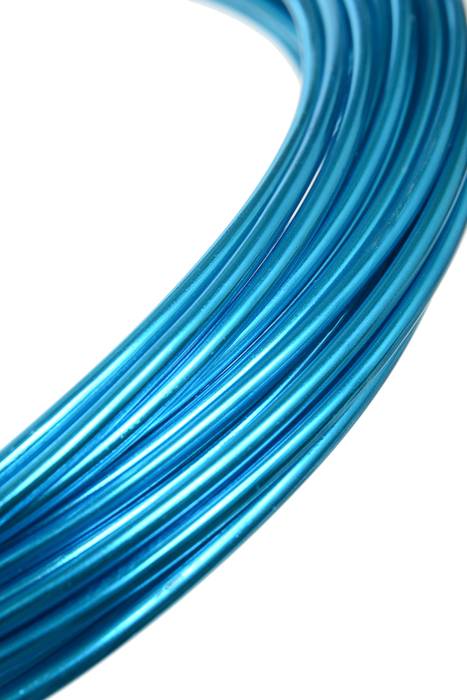 2mm X 10yds Aluminium Wire Turquoise