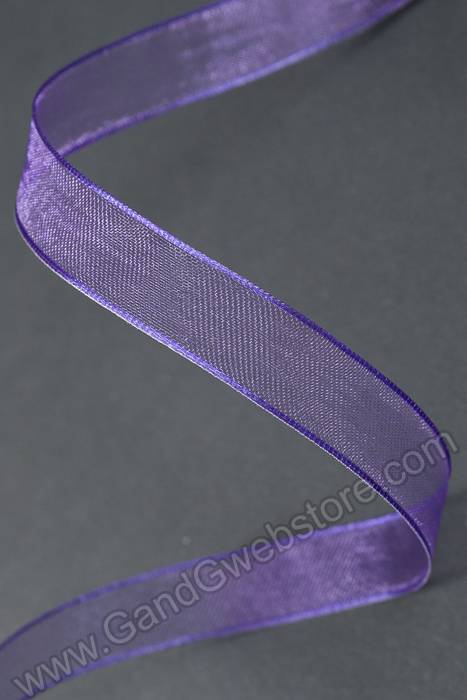 5/8" X 25yds Wired Encore Ribbon Purple