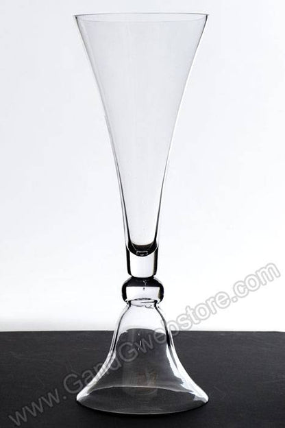 9" X 24" Clarinet Glass Vase Clear