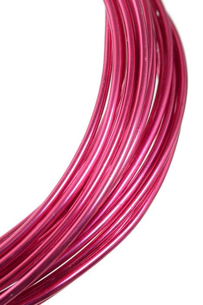 2mm X 10yds Aluminium Wire Fuchsia