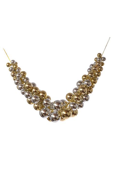 52" Mixed Ball Swag Garland Gold/Silver