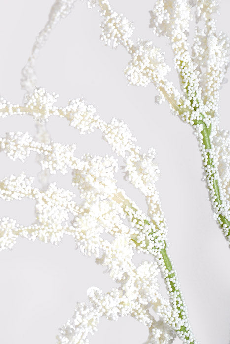 35" Artificial Amaranthus Hanging Spray White