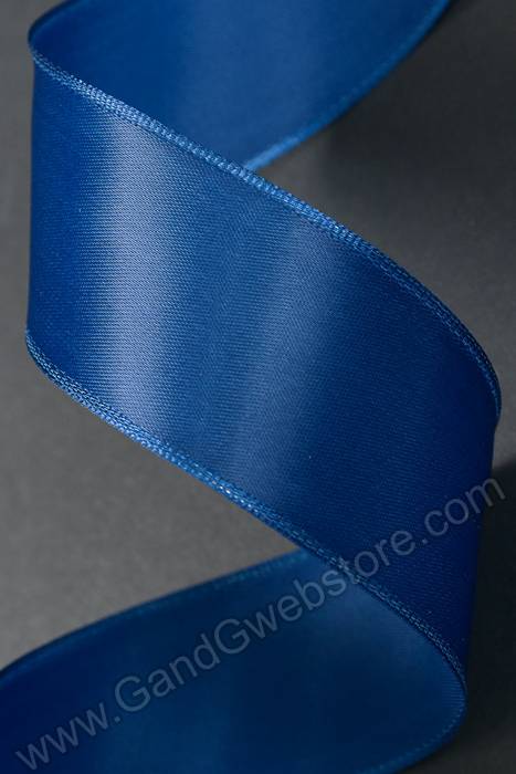 1-1/2" X 25yds Wired Contessa Ribbon Light Navy